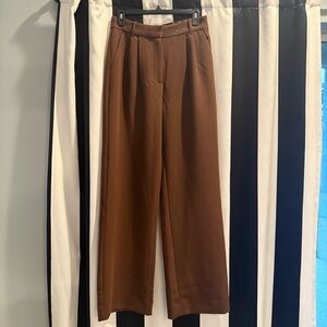 Abercrombie & Fitch Sloan Brown Wide Leg Pants- 6 Long